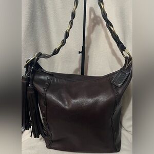 Coach Pinnacle Legacy Bohemian Large Brown Leather Duffle Shoulder Bag 19904